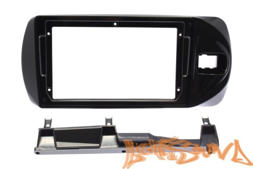 Переходная рамка для Toyota Vitz 2015-2020 для установки MFB дисплея (чёрный глянец)