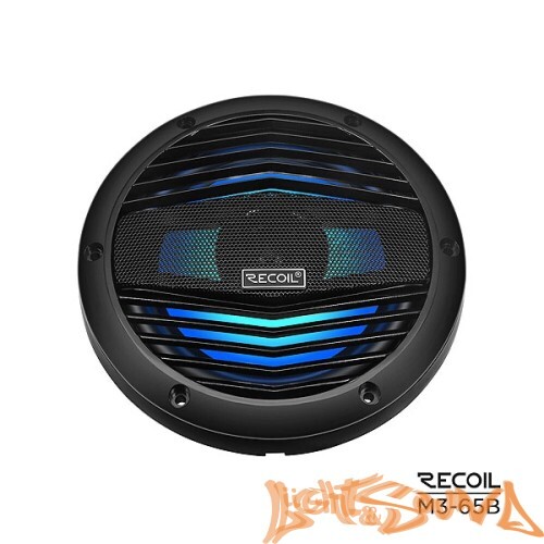 Recoil M3-65B Marine 6.5" (16,5 см), 2-полосная коаксиальная акустическая система для катера,чёрные