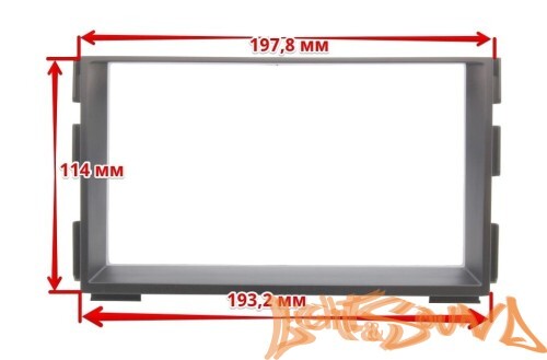 Переходная рамка для Kia Ceed  2 din с креплениями 2010-