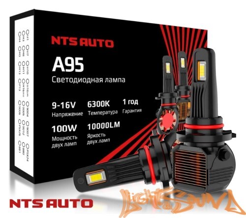 NTS AUTO A95 HB3/HB4/HIR2, CANBAS, 12-24V, 120W, 6300K (2шт)