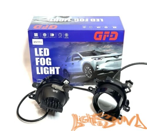 Светодиодная линза для ПТФ GFD TYT-1 TOYOTA ближний, 2шт
