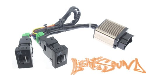 Комлект подогрева двух сидений с раздельными кнопками для Toyota, Mitsubishi 2019+ ZG8 (тип3)