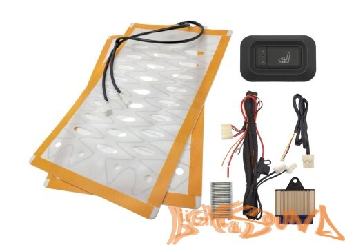 Комлект подогрева одного сидения с прямоугольной кнопкой ZG17