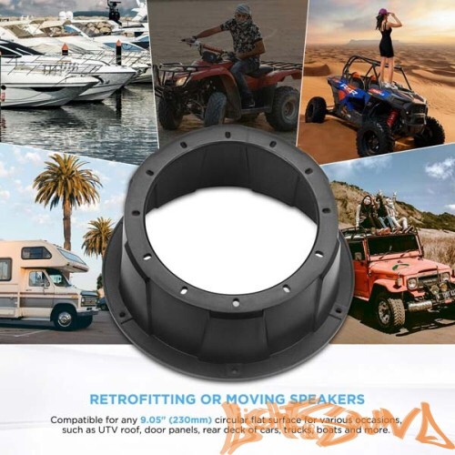 Подиумы пластиковые Recoil USP65B 6,5" (16см), чёрные, 2шт