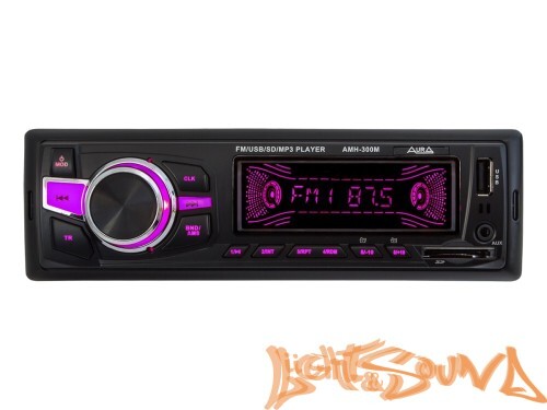 Aura AMH-300M USB-ресивер, 4x51w, USB/SD/FM/AUX, 2 RCA, iD3-TAG, мультицвет (7 цветов)