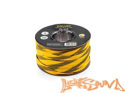 SWAT SN-4BY 4Ga Чёрно-жёлтая, Защитная оплетка, бухта 50 м
