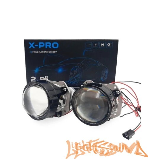 Бидиодная линза X-Light X-PRO 2.5" 6000К 12V 1шт