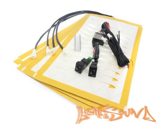 Комлект подогрева двух сидений с раздельными кнопками для Toyota, Mitsubishi 2019+ ZG8 (тип3)