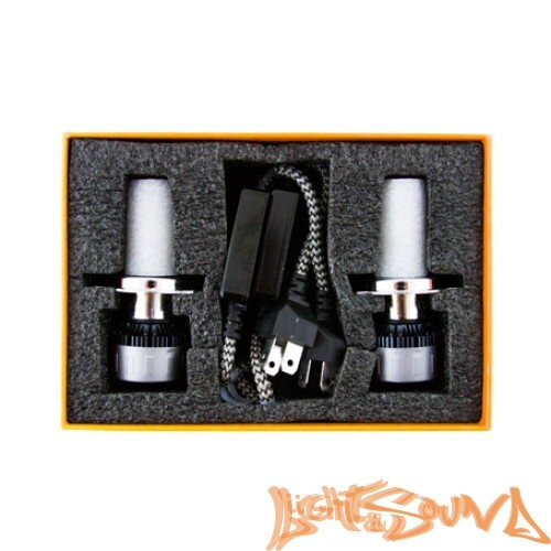 Светодиод головного света MTF Light, Cyber Light, 3750lm, 12V, 45W, 6000K, H4 (2шт)