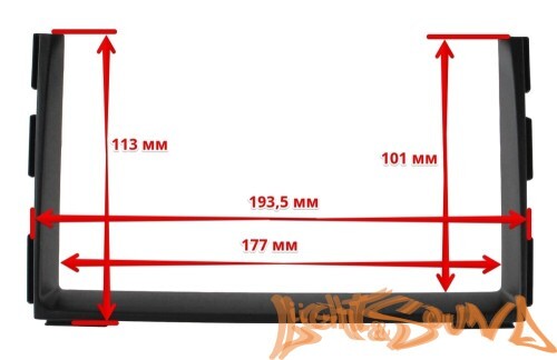 Переходная рамка для Kia Ceed 2 din 2010-(тип 2)