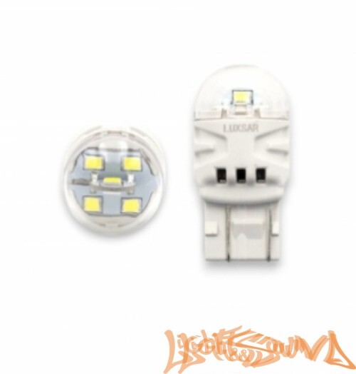LUXSAR WHITE NIGHT W21/5W (7443) 6SMD 230/50LM 6000K 12V (2шт)