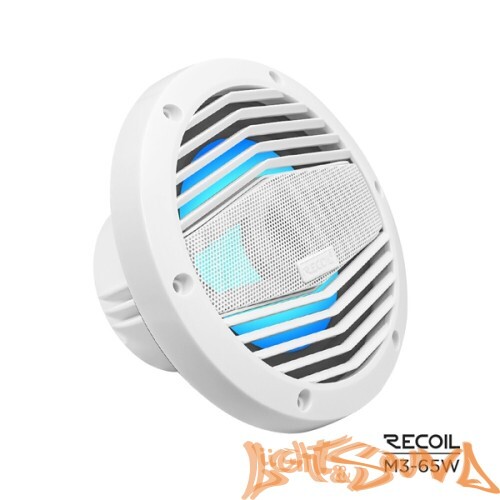 Recoil M3-65W Marine 6.5" (16,5 см), 2-полосная коаксиальная акустическая система для катера, белые