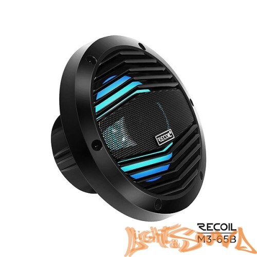 Recoil M3-65B Marine 6.5" (16,5 см), 2-полосная коаксиальная акустическая система для катера,чёрные