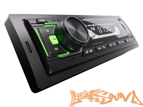 Aura Fireball-204BT USB-ресивер, 12-24V 4x36w, USB SD/FM/AUX/BT, 2 RCA, VA, зеленая подсветка