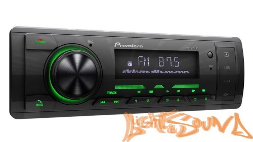 Premiera MVH-130 4 х 55 Вт, FM / USB ресивер с Bluetooth (зеленая подсветка)