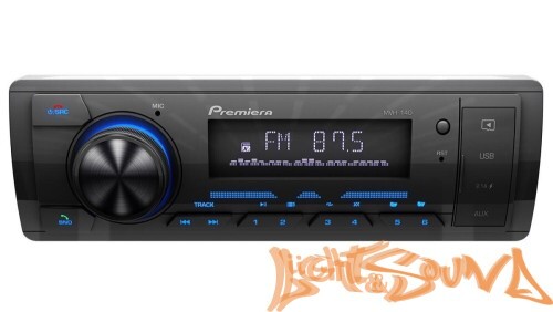 Premiera MVH-140 4 х 55 Вт, FM / USB ресивер с Bluetooth (синяя подсветка)