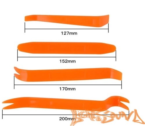 Набор LS инструментов для снятия обшивки (4 предметов) оранжевый