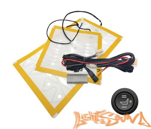 Комлект подогрева одного сидения с круглой кнопкой ZG12(укороченный)