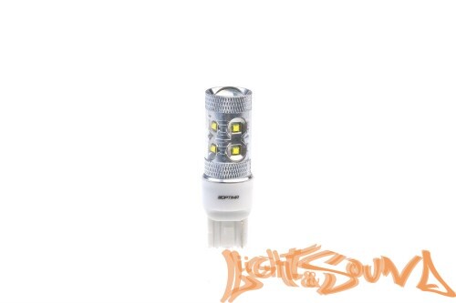 Optima Premium W21W 7440 CREE*10, 5100K, 50W, 12V (W3X16d), 1шт