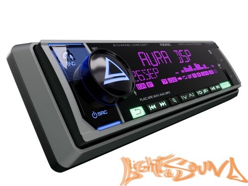 Aura INDIGO-877DSP-MKII USB-ресивер, 4х51w, USB (1.2A)/FM/AUX/BT,4RCA,DSP,RGB подсветка