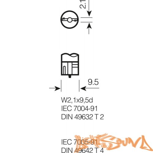 Osram Original Line W5W 24V, 5W Лампа накаливания ,в уп. 10шт, (1шт)