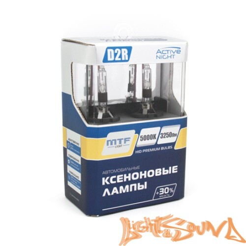 Ксеноновая лампа MTF light  Active Night +30%, D2R, 3250 lm, 5000k, 35w, 85v, 1шт