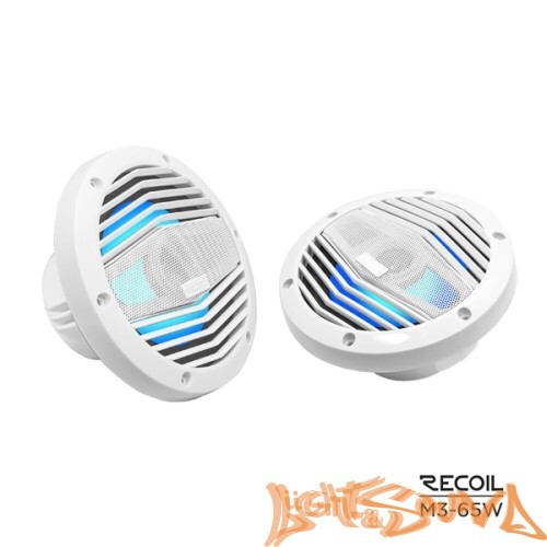 Recoil M3-65W Marine 6.5" (16,5 см), 2-полосная коаксиальная акустическая система для катера, белые
