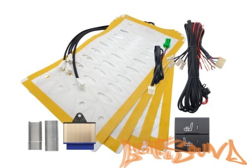 Комлект подогрева двух сидений 2 кнопки в 1 для Toyota 2018+ ZG9 (тип3)