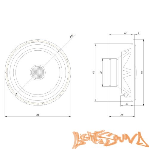 Oris Electronics Type X 6.5" (16,5 см) 2-полосная коаксиальная акустическая система