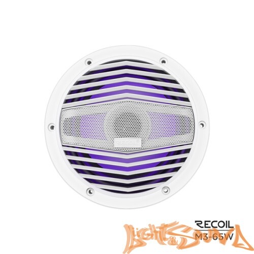 Recoil M3-65W Marine 6.5" (16,5 см), 2-полосная коаксиальная акустическая система для катера, белые
