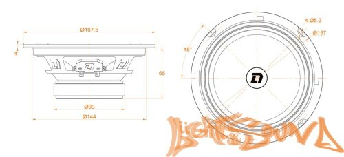 DL Audio Barracuda 165 V.2 среднечастотные динамики (комплект)
