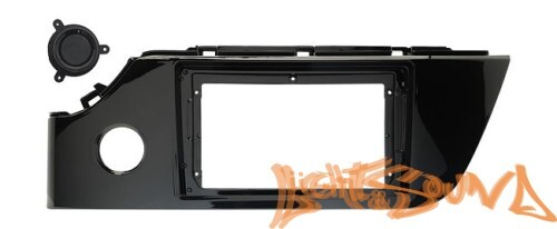 Переходная рамка для Kia Rio 2020+ MFB дисплея (с кнопкой) черный глянец