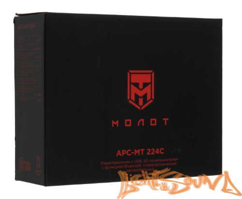 УРАЛ МОЛОТ АРС-МТ 224С USB, SD/MMC-рессивер с функцией Bluetooth