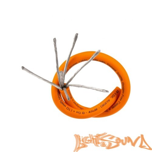 DL Audio Raven Power Кабель силовой 8 Ga Orange, 100м в катушке