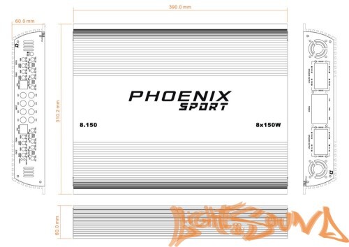 DL Audio Phoenix Sport 8.150 усилитель мощности 8-канальный