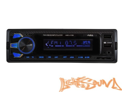 Aura AMH-410MQ USB-ресивер, 4x51w, 2xUSB (2A)/SD/FM/AUX, 2 RCA, iD3-TAG, мультицвет (7 цветов)