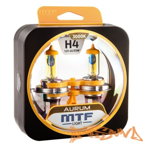 MTF Aurum H4, 12V, 60/55W Галогенные лампы (2шт)