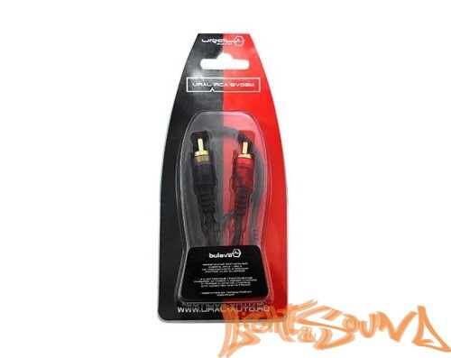 RCA (межблочный) кабель Ural 2RCA-BV03M 0,3 метра