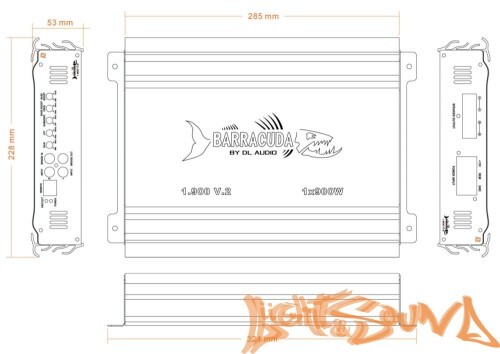 DL Audio Barracuda 1.900 V.2 усилитель мощности 1-канальный