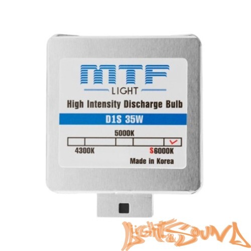 Ксеноновая лампа MTF light  Active Night +30%, D1S, 3250 lm, 6000k, 35w, 85v, 1шт