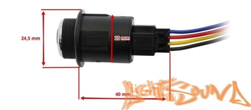 Комлект подогрева одного сидения с круглой кнопкой ZG7