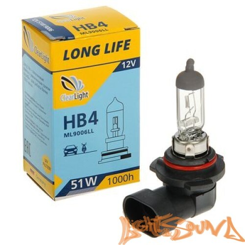 Clearlight LongLife HB4 12V, 55W Галогенная лампа (1шт)