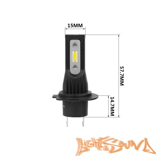 Светодиод головного света Optima LED QVANT H7, 12-24V (2шт)