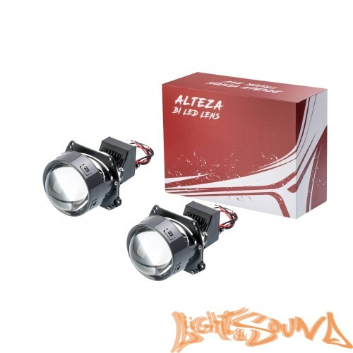 Бидиодная линза Optima ALTEZA Double Vision, 24V, под бленду 3.0, цвет белый, 1шт