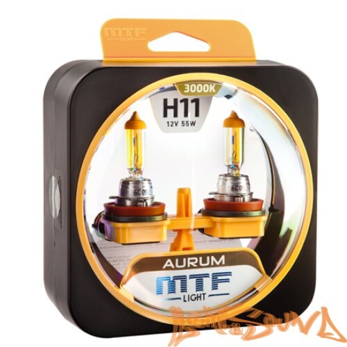 MTF Aurum H11, 12V, 55W Галогенные лампы (2шт)