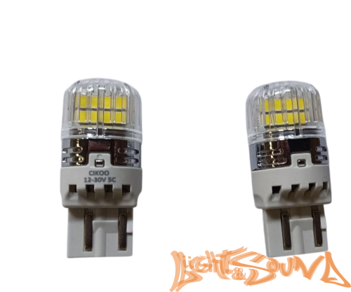 CIKOO W21/5W, CL1620, 16SMD, 12-30V, 900Lm, (2шт)