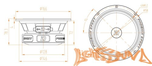 DL Audio Phoenix Sport 165 среднечастотные динамики (комплект)