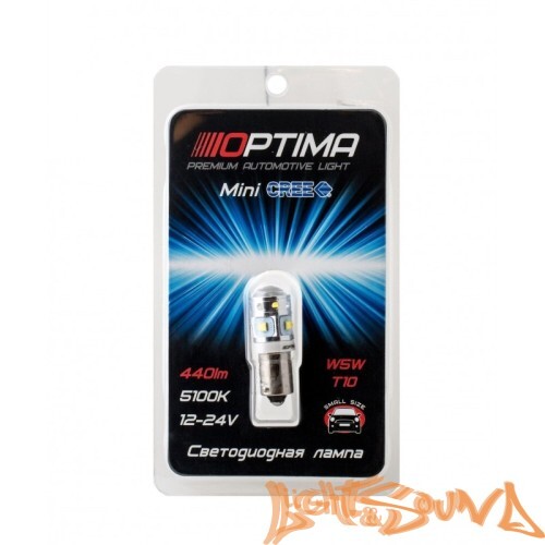 Optima Premium MINI T4W CAN CREE_ XBD*6, 5500K, 12V (BA9S), 1шт