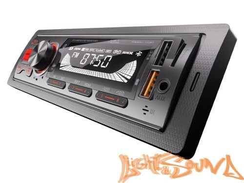 Aura Fireball-103BT USB-ресивер, 12V 4x36w, 2USB SD/FM/AUX/BT, 2 RCA, VA, красная подсветка