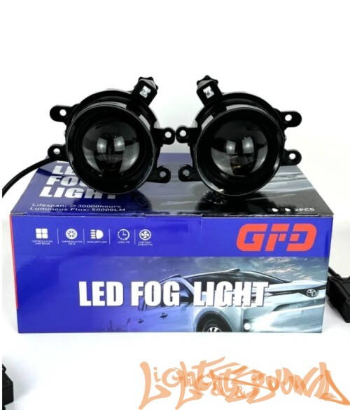 Светодиодная линза для ПТФ GFD TYT-2 TOYOTA ближний дальний, 2шт